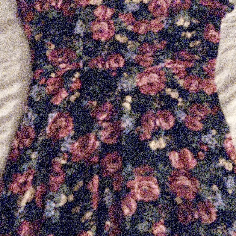 Floral jumper dress ?